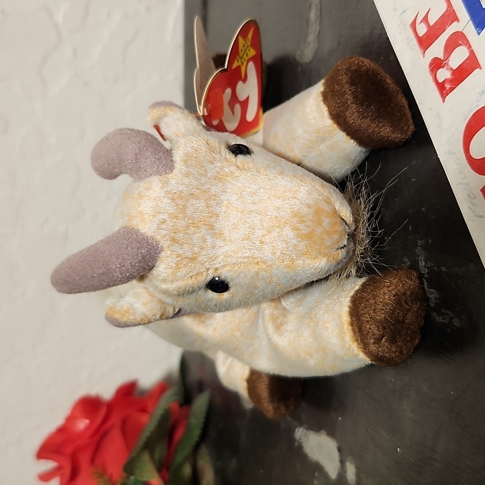 TY Goatee 1998 Vintage Beanie Baby Goat w Tag
